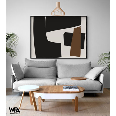 «Organic Shapes And Lines VI» par Irena Orlov, impression de décor de bureau de thérapie, art mural géométrique «Earth Tone»
