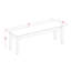 L'ensemble 6 pièces de table et chaises de cuisine contient une table de salle à manger rectangulaire avec rallonge papillon et 4 chaises de salle à manger avec banc, acajou