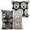 Modernistic Silk Velvet Pillow Cover And Insert - Set Of 2