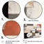 «Earthy Abstraction Cubist Modernism Beige Brown», ensemble de salon d'art mural abstrait-1834814781-1834814779