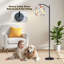  Lampe sur pied à arc Arc en forme de ballon, animaux, étoiles, petits gâteaux, grande lampe sur pied moderne, abat-jour réglable en lin à 3 couleurs