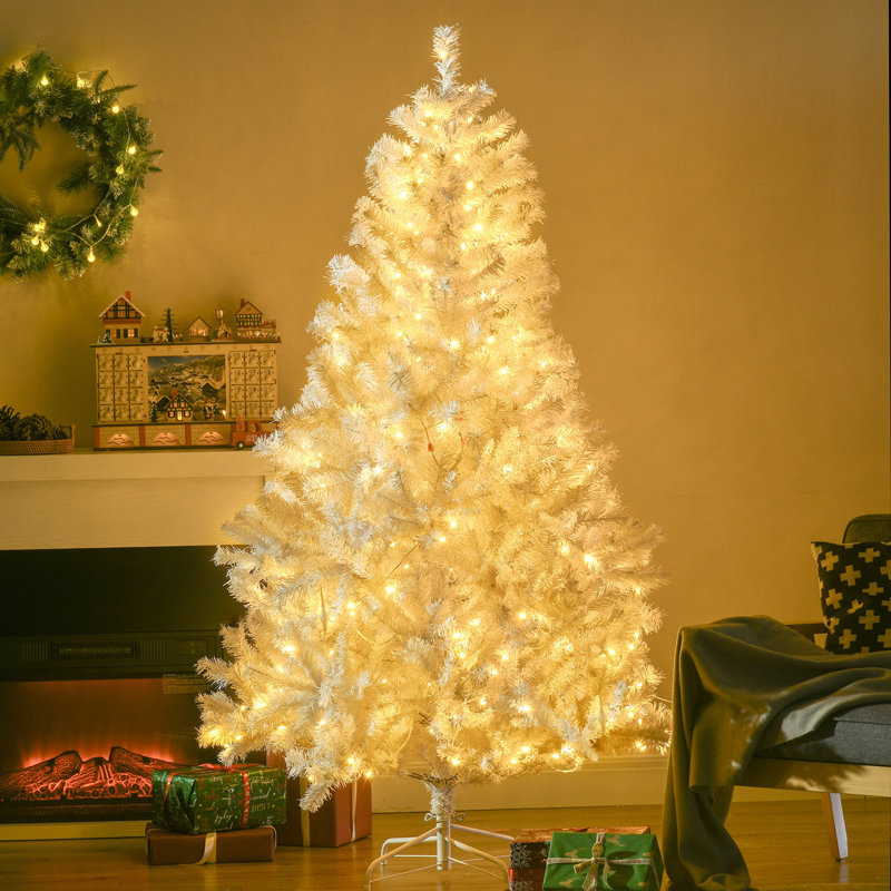 Grand sapin de Noël artificiel pré-éclairé, 6'