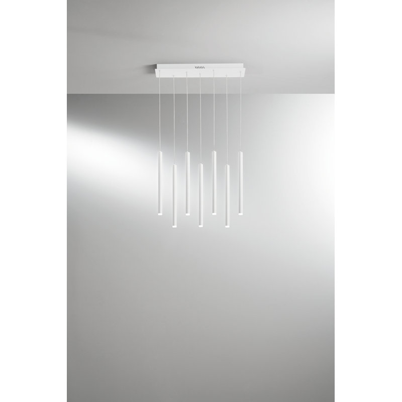 Aryaz 7 - Light LED Chandelier, White