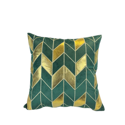Embroidered Velvet Reversible Pillow Cover