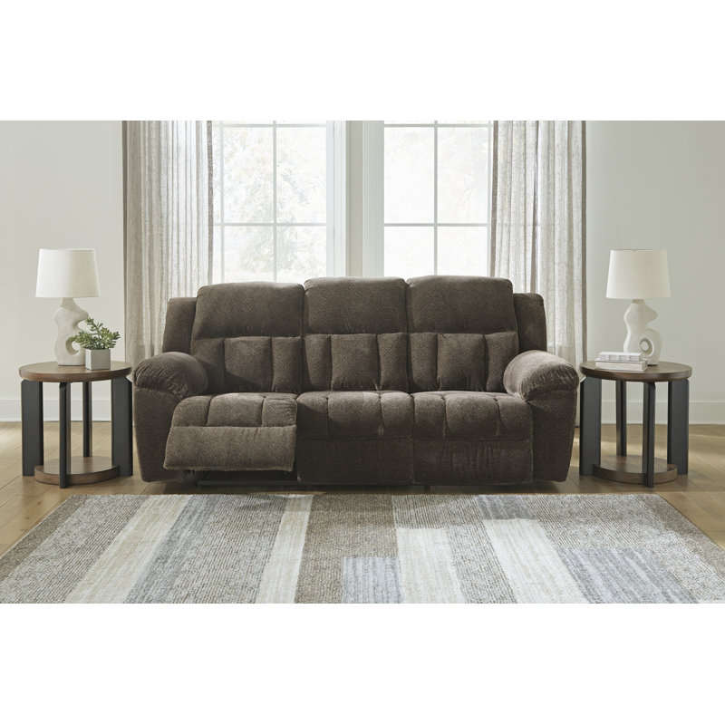 Senita Reclining Sofa, Brown