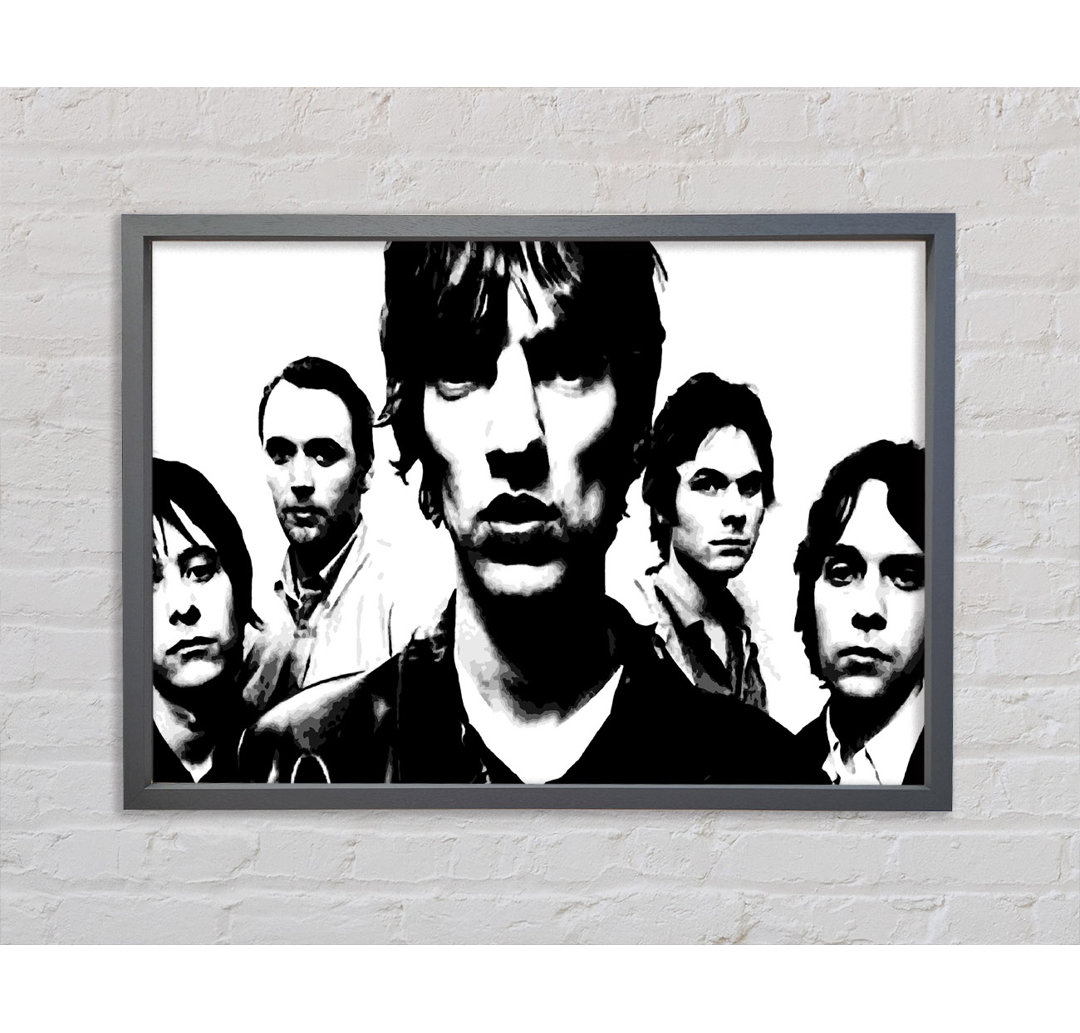 The Verve - Einzelner Bilderrahmen Kunstdrucke auf Leinwand