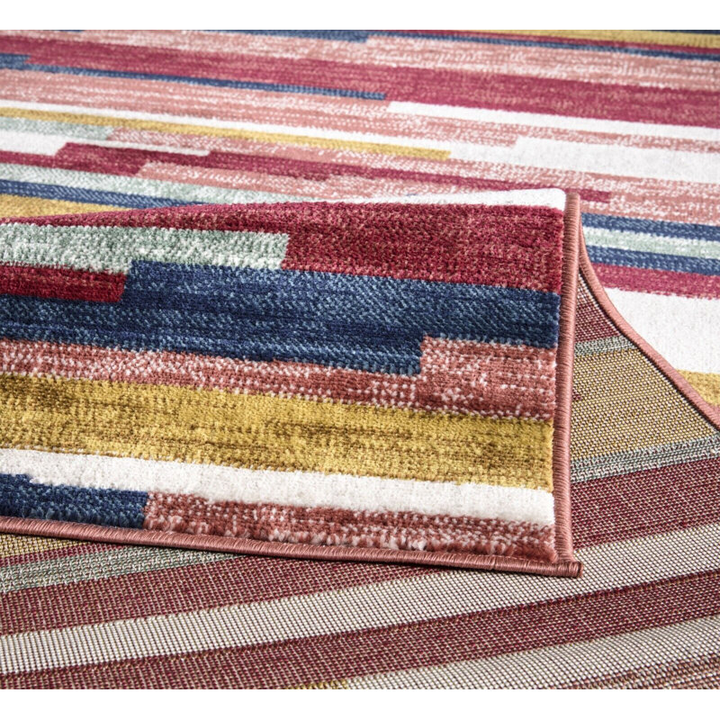 Onecre Striped Indoor / Outdoor Area Rug, Rectangle 200 x 290cm