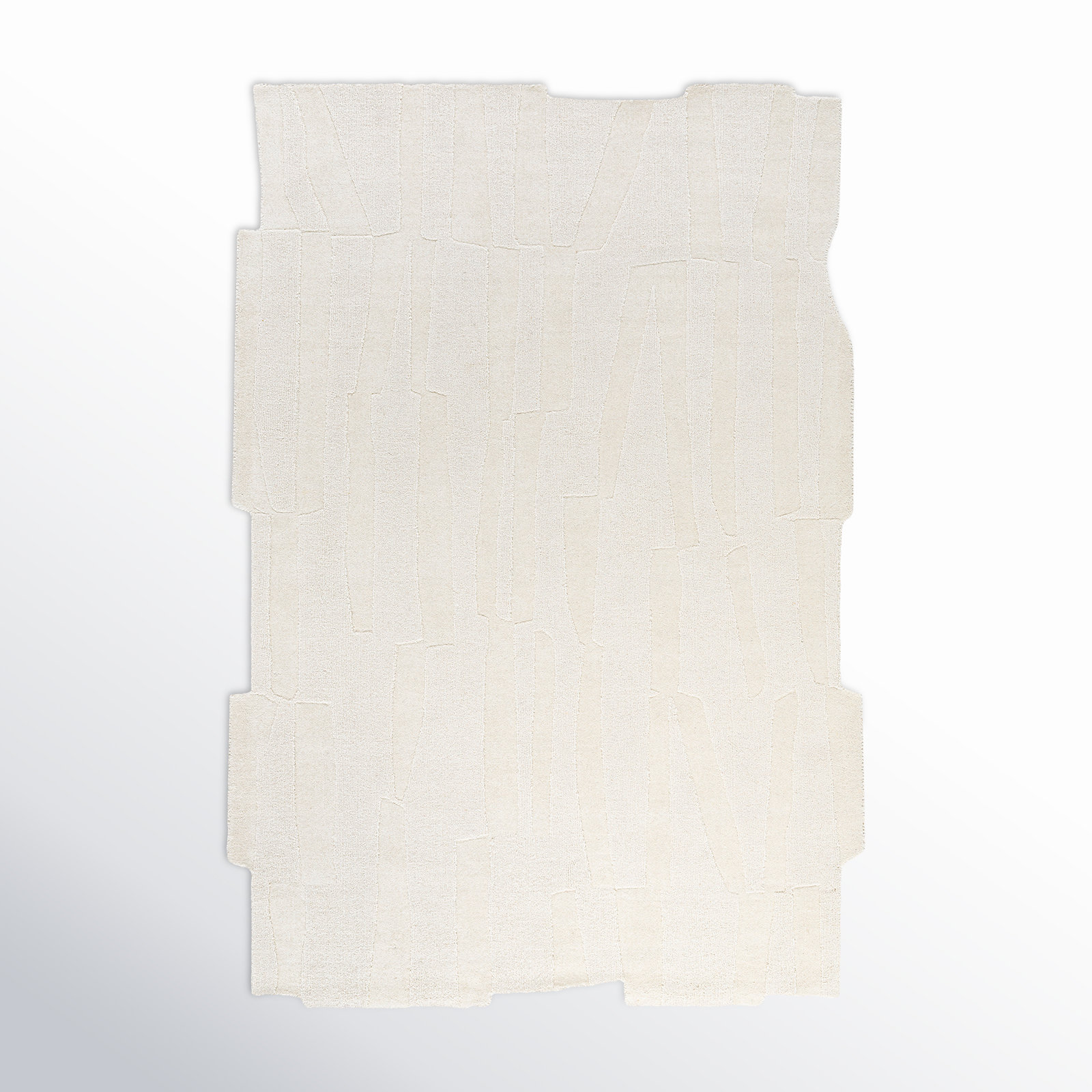 Icacos Hand Loomed Wool Cream Rug, Novelty 5'7" x 6'