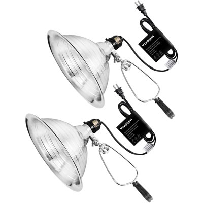 8.5 Inch Aluminum Clamp Lamp Light (pack Of 2)