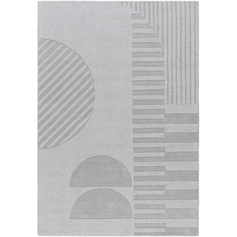Tapis rectangulaire en laine Katari, Rectangle 5 pi x 7 pi 6 po