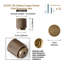 Paquet multiple de boutons cylindriques de 1 po de diamètre-110879804