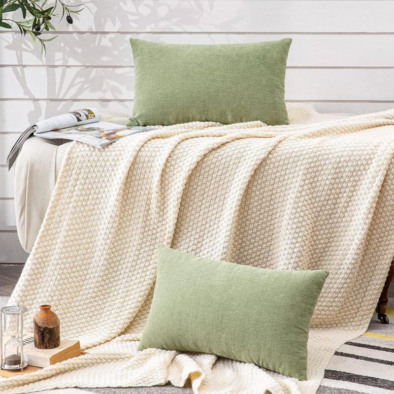 Chenille Reversible Pillow Cover