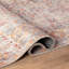 Tapis à motif floral en terre cuite Delano - Tapis à poils courts lavable avec envers antidérapant-471463706