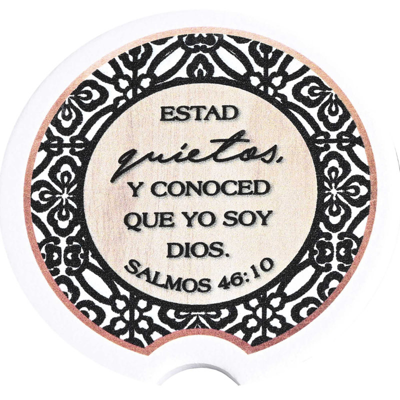 Ceramic Round 2 Piece Car Coaster Set