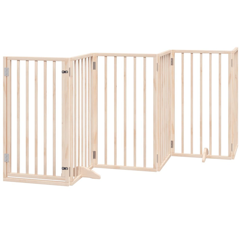 Chirezza Solid Wood Dog House Door, Beige, 90cm H x 600cm W x 2cm D
