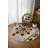Minna Collection Digital Print Cotton-Polyester Beige Colorful Animal Print Rug-1280978769