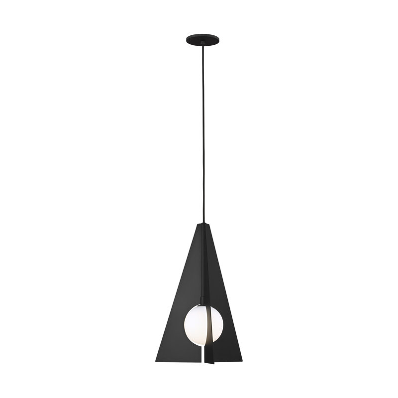 Orbel 1 - Light Pendant, No, Black, 25" H x 17.8" W x 17.8" D