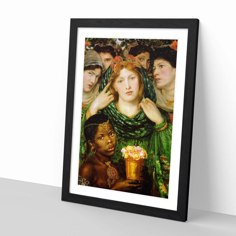 Dante Gabriel Rossetti - Single Picture Frame Painting, Black