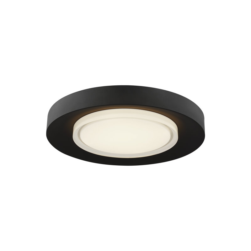 Hilo 1 - Light LED Flush Mount, Nightshade Black