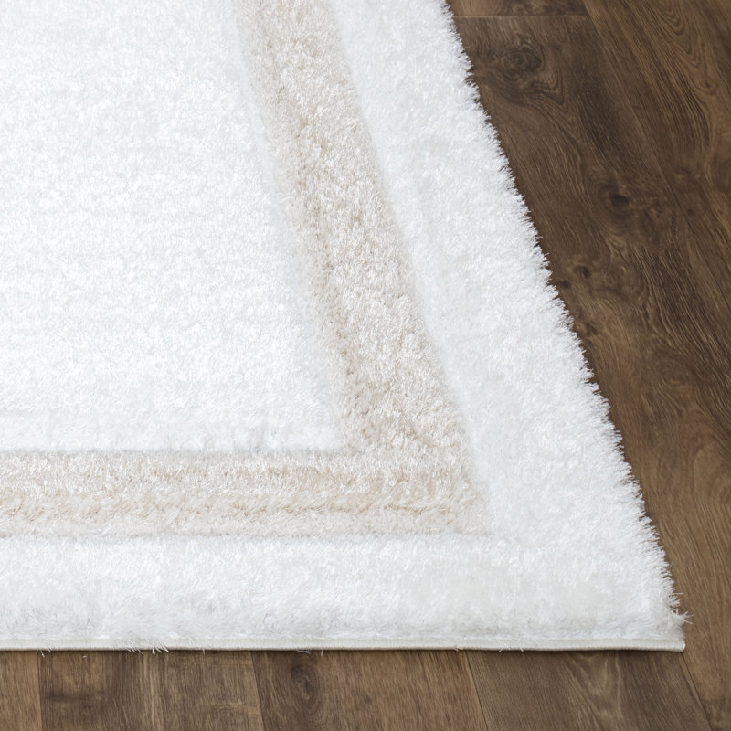 Bandla Solid Colour Shag Area Rug, Rectangle 200cm x 290cm