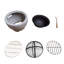 Arthurine Round Polyresin Smokeless Fire Pit