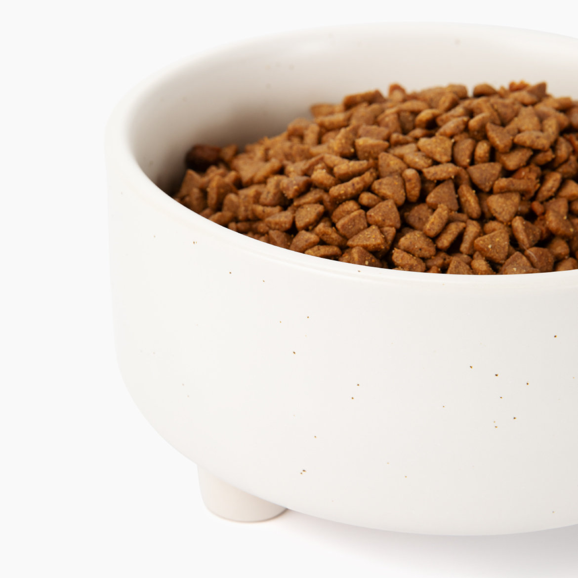 Uplift Ceramic Dog Bowl, Large (8 cups / 64 fluid oz), Speckle