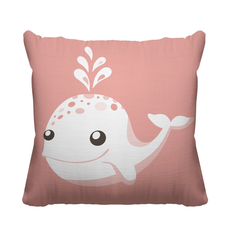 Coussin Whally, Rose, L 19 po x H 19 po