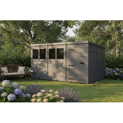 12x9 Pent Composite Shed