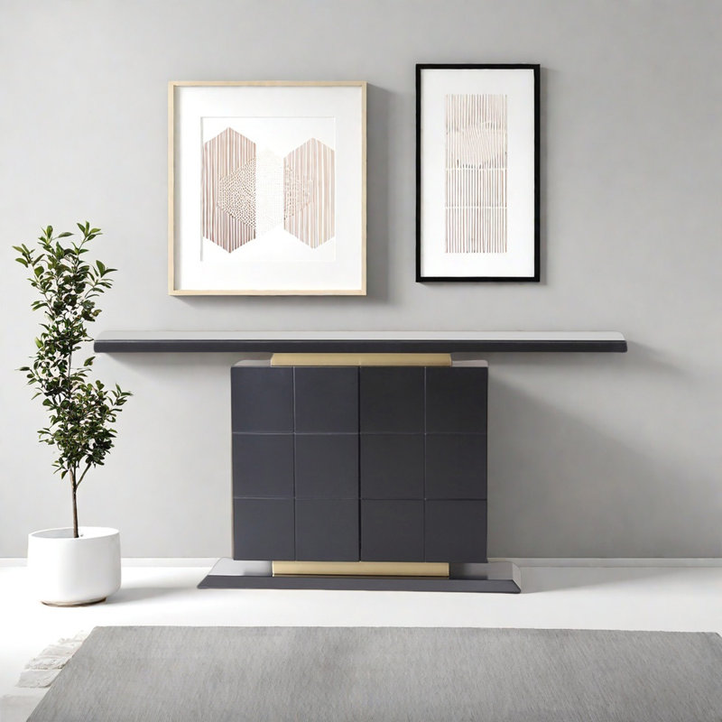 Console Modern Luxury, H 33,46 po x l 62,99 po x P 15,75 po