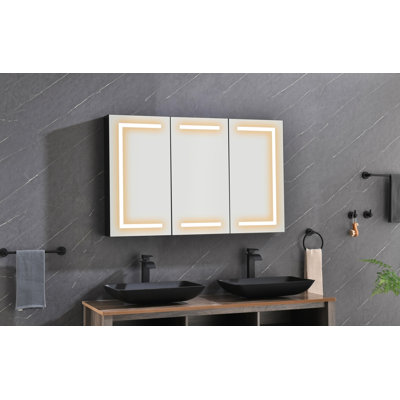 Armoire à pharmacie à miroir 48 "avec lumières DEL X30"