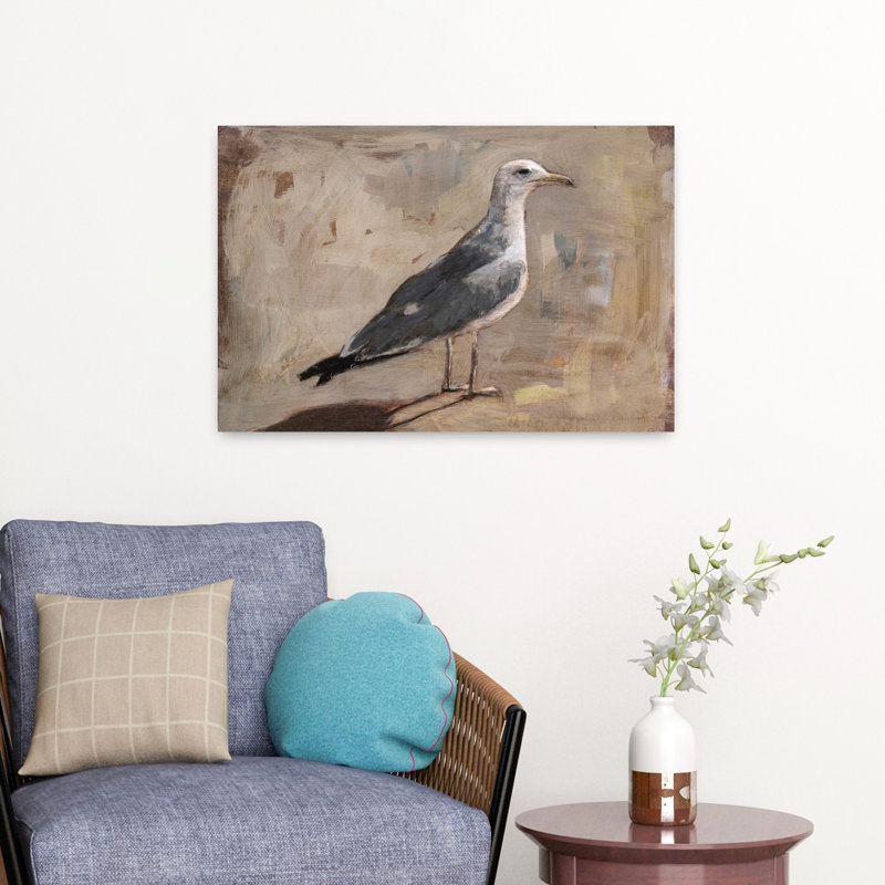 Proche de la mer, art mural abstrait impressionniste contemporain, H 24 po x l 16 po