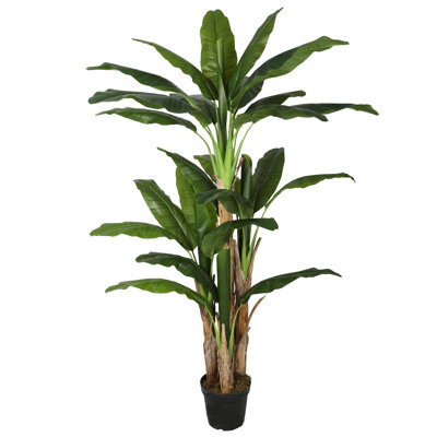 78'' Faux Banana Leaf Tree in Pot