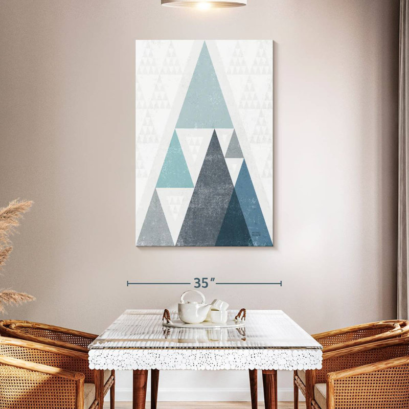 Avery Mod Triangles I, 48" H x 32" W