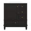 Ensemble de meuble-lavabo simple 30 po avec une porte et trois tiroirs, une armoire de rangement en bois massif de 30 po avec lavabo-1839628785