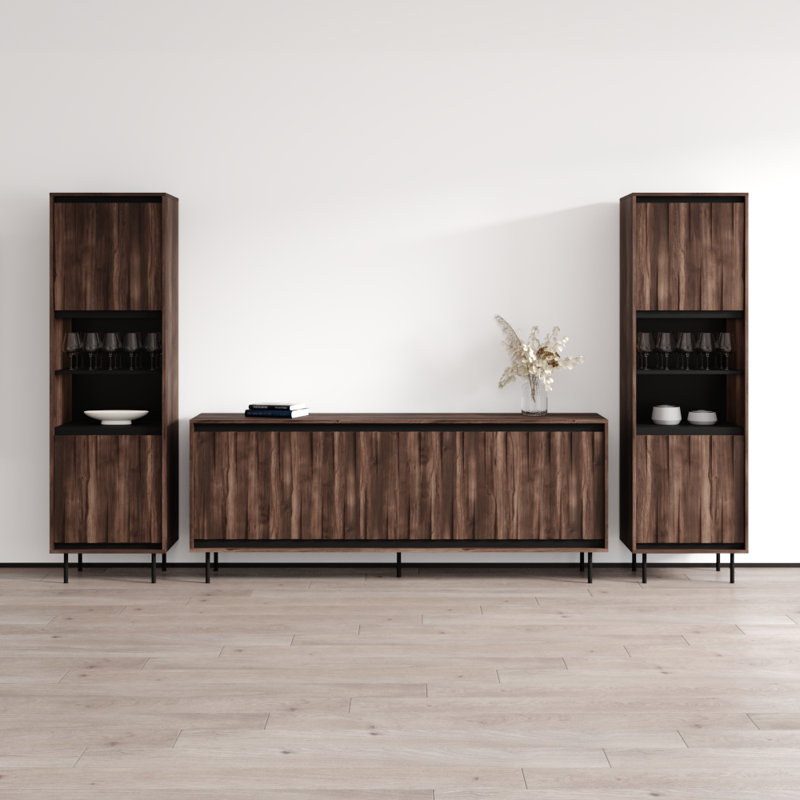 Meuble audio-vidéo Swing 116.4 "190 SB-BK-BK
