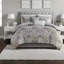 Elegant Cotton Bedding Sets, Damask Pattern, Cozy Home Retreat