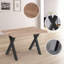 Dulane Metal Base Dining Table-1875810379