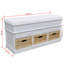Banc de rangement avec tiroirs