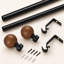 Tringle à rideaux simple ajustable Vertile-1035032529