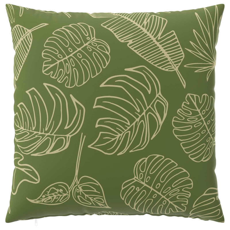 Leaf Design Cushion Cover