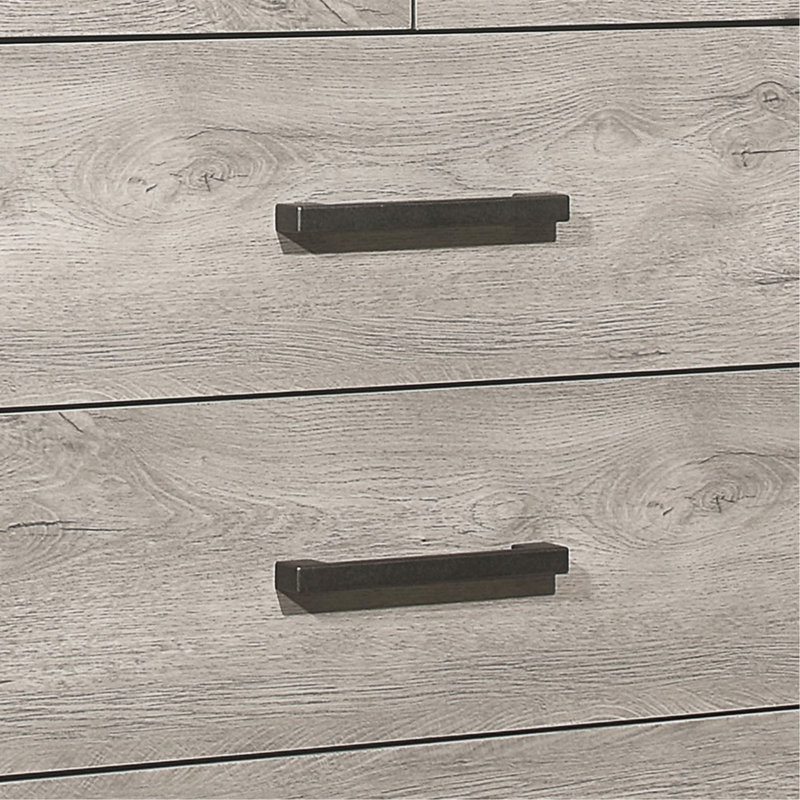 Commode de chambre à coucher bicolore 1Pc avec tiroirs de rangement, mobilier contemporain moderne