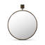 Cameo Mirror Aged Brass