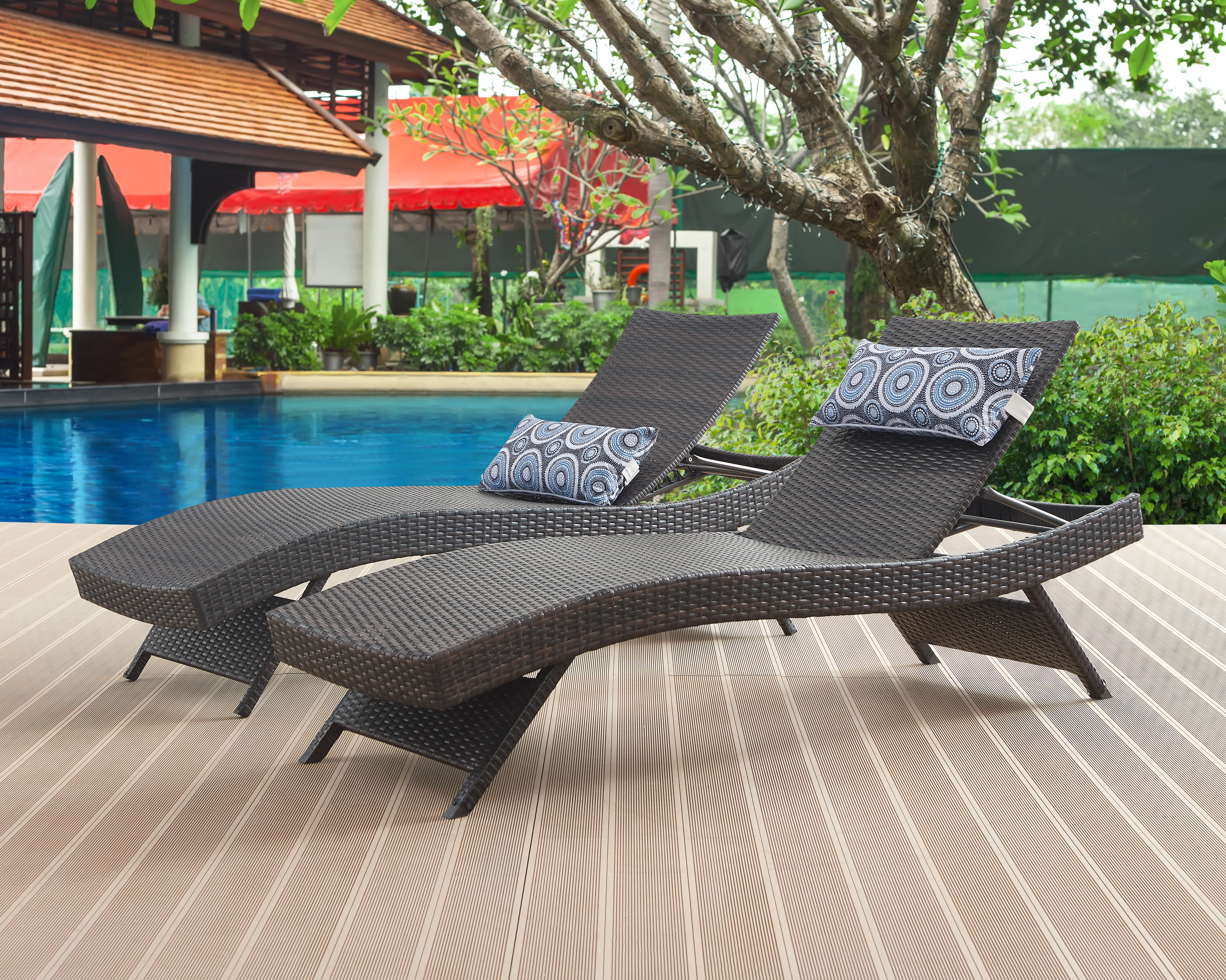 Latitude Run® Ozellar All Weather Outdoor Wicker Chaise Lounge & Reviews | Wayfair