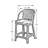 Maples Counterstool with Upholstered Seat, Off White/Natural-224539110-150420954