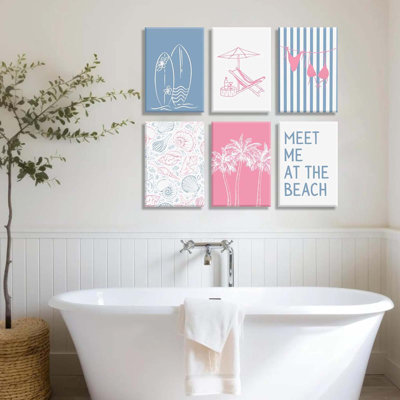 6 Piece Wrapped Canvas Print