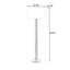 Blanc + lin noir + lampes sur pied de forme libre en bois massif