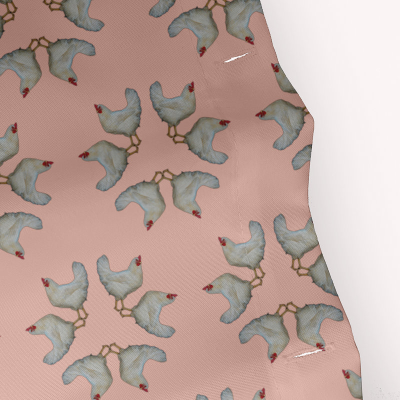 Bird Shower Curtain, Sunwashed Red