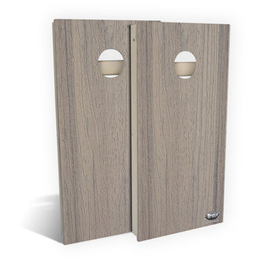 Ensemble de jeu de cornhole Trex Rocky Harbor | Comprend (2) planches (8) sacs et accessoires optionnels