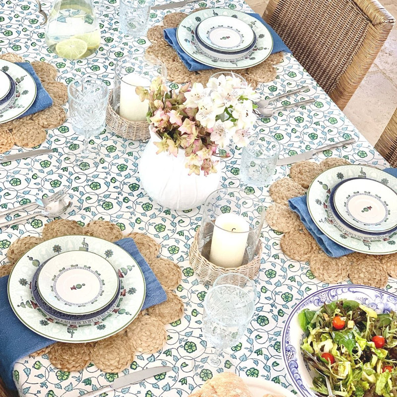 Square Tablecloth - Sea Breeze, 60" Square