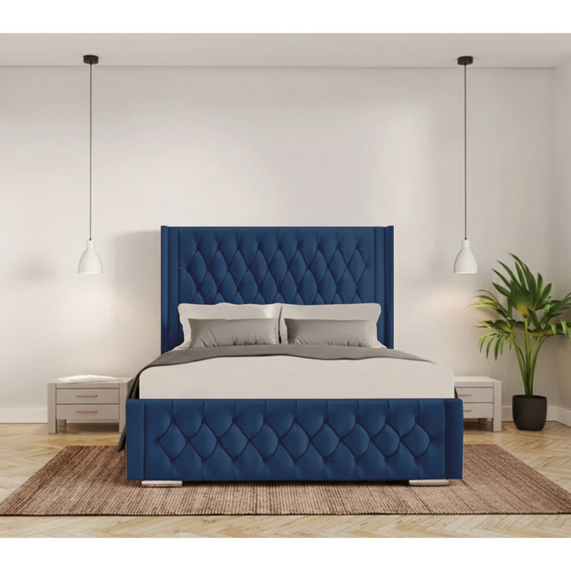Athlene Upholstered Bed Frame, Parliament, Single (3')